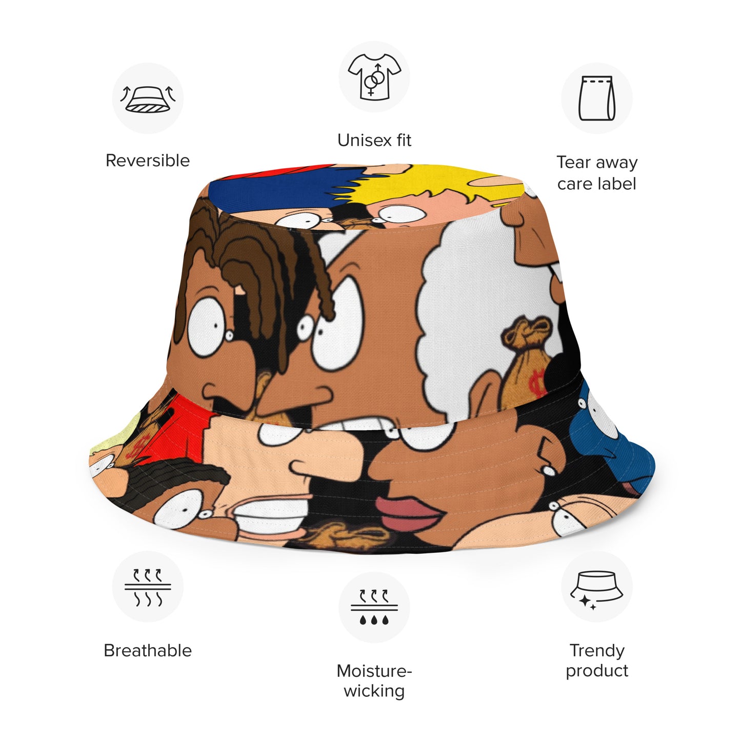 Reversible bucket hat