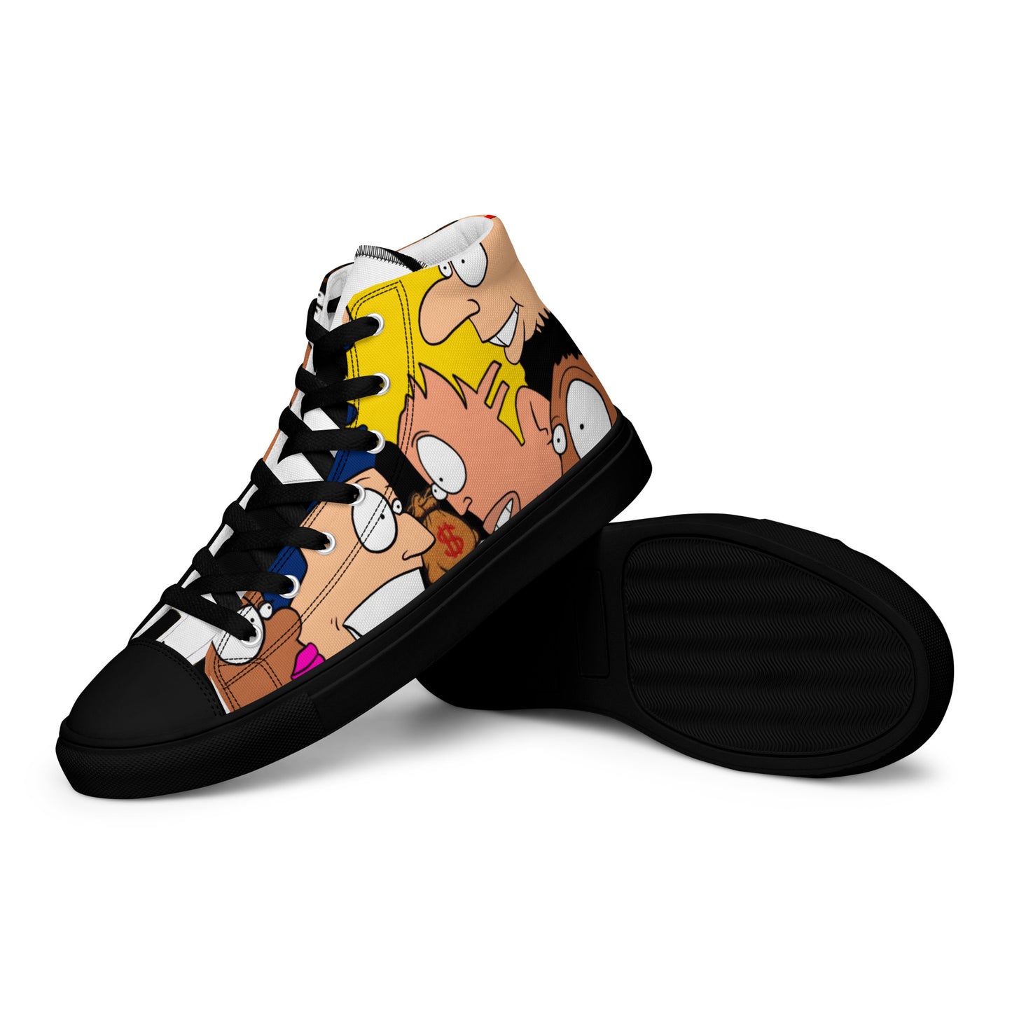 Men’s high top canvas shoes