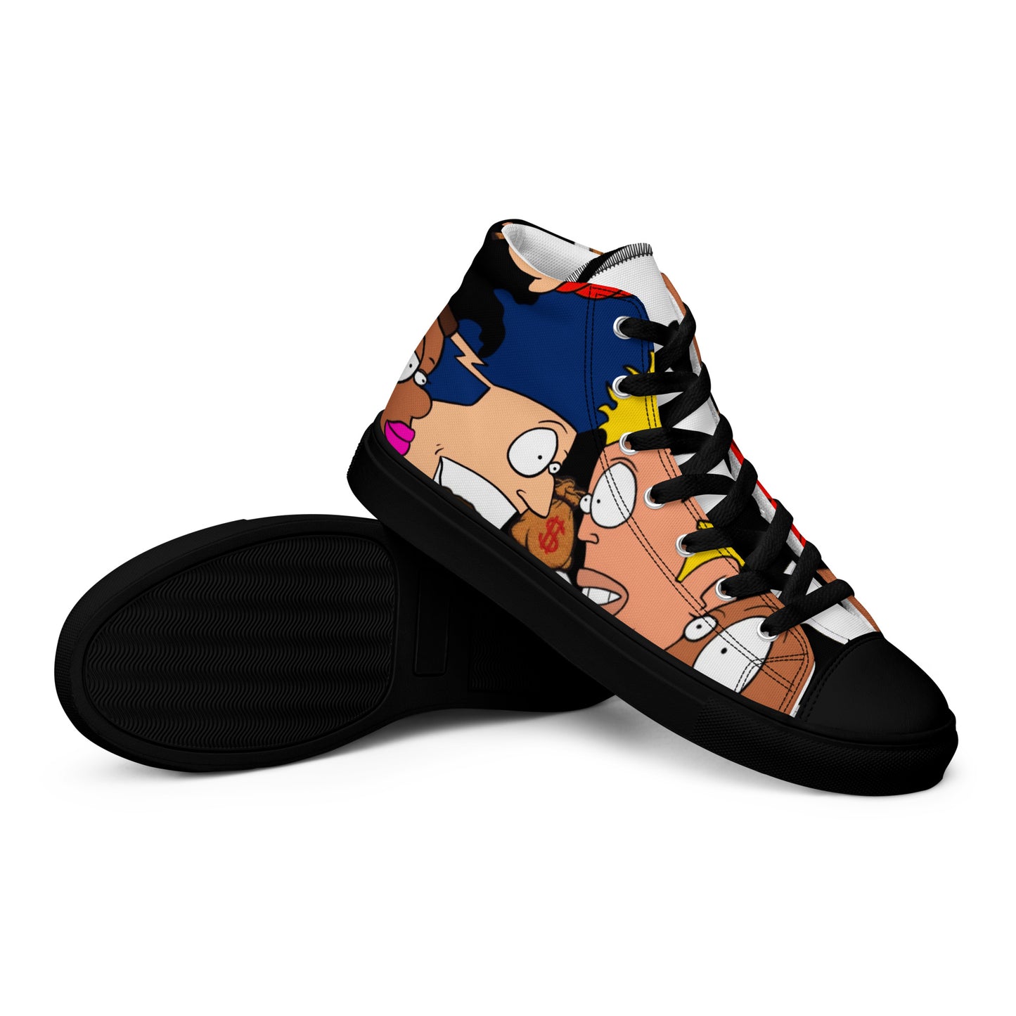 Men’s high top canvas shoes