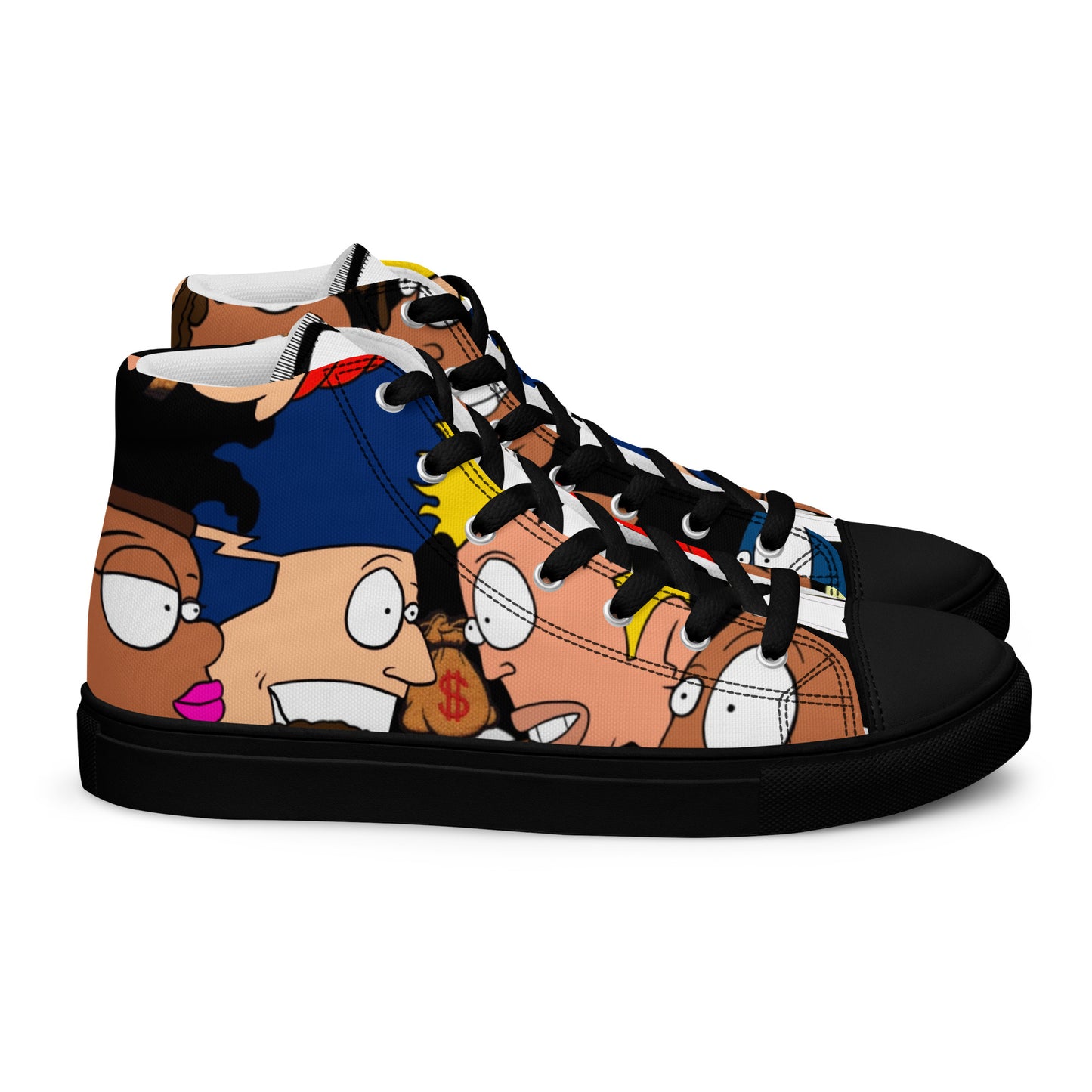 Men’s high top canvas shoes