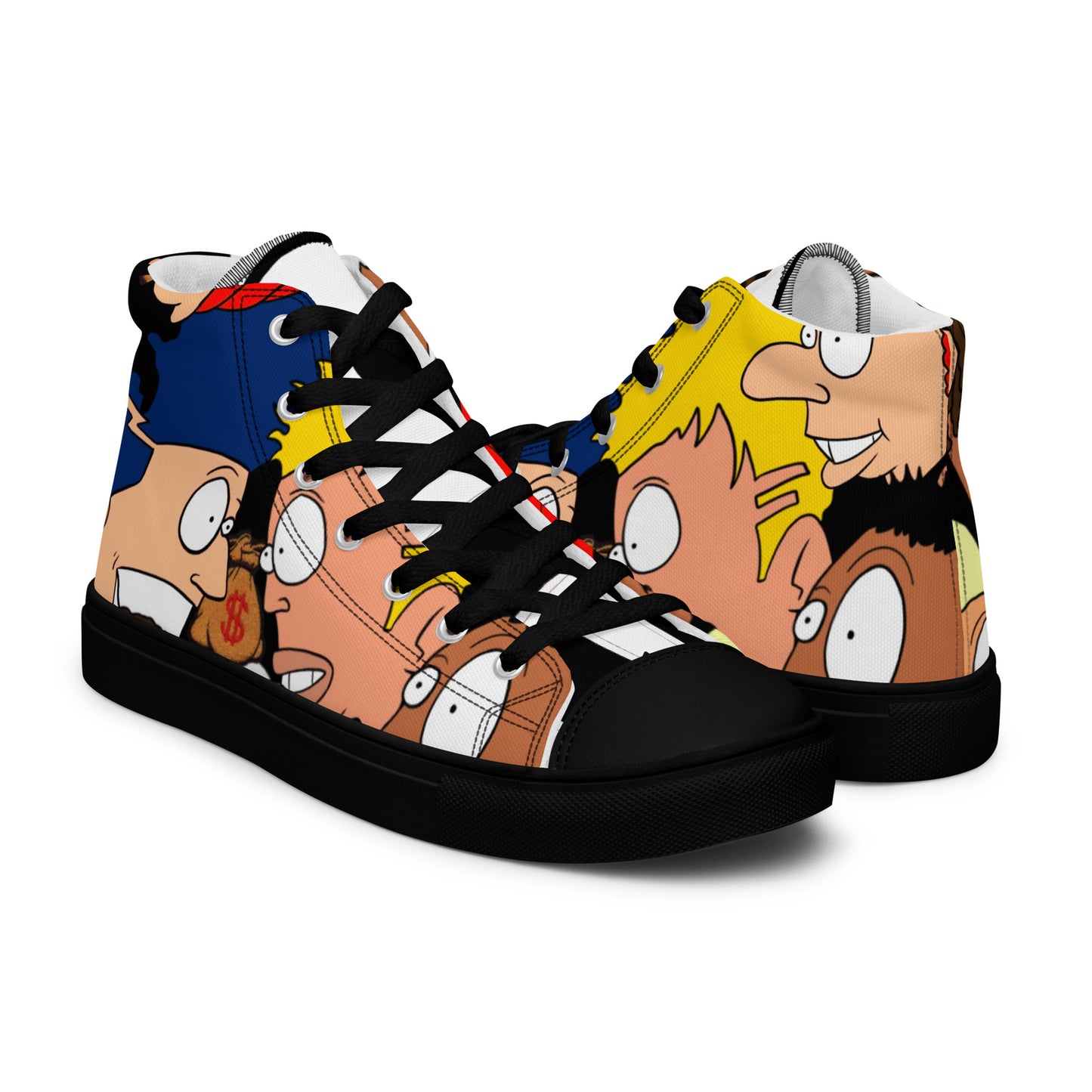 Men’s high top canvas shoes