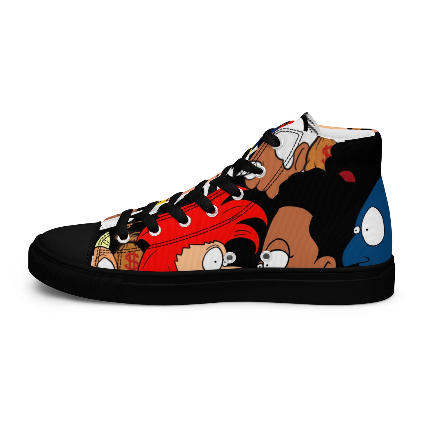 Men’s high top canvas shoes