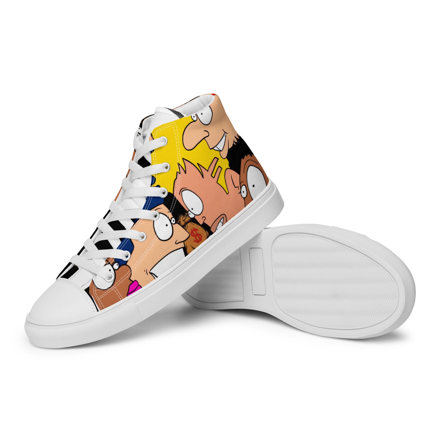 Men’s high top canvas shoes