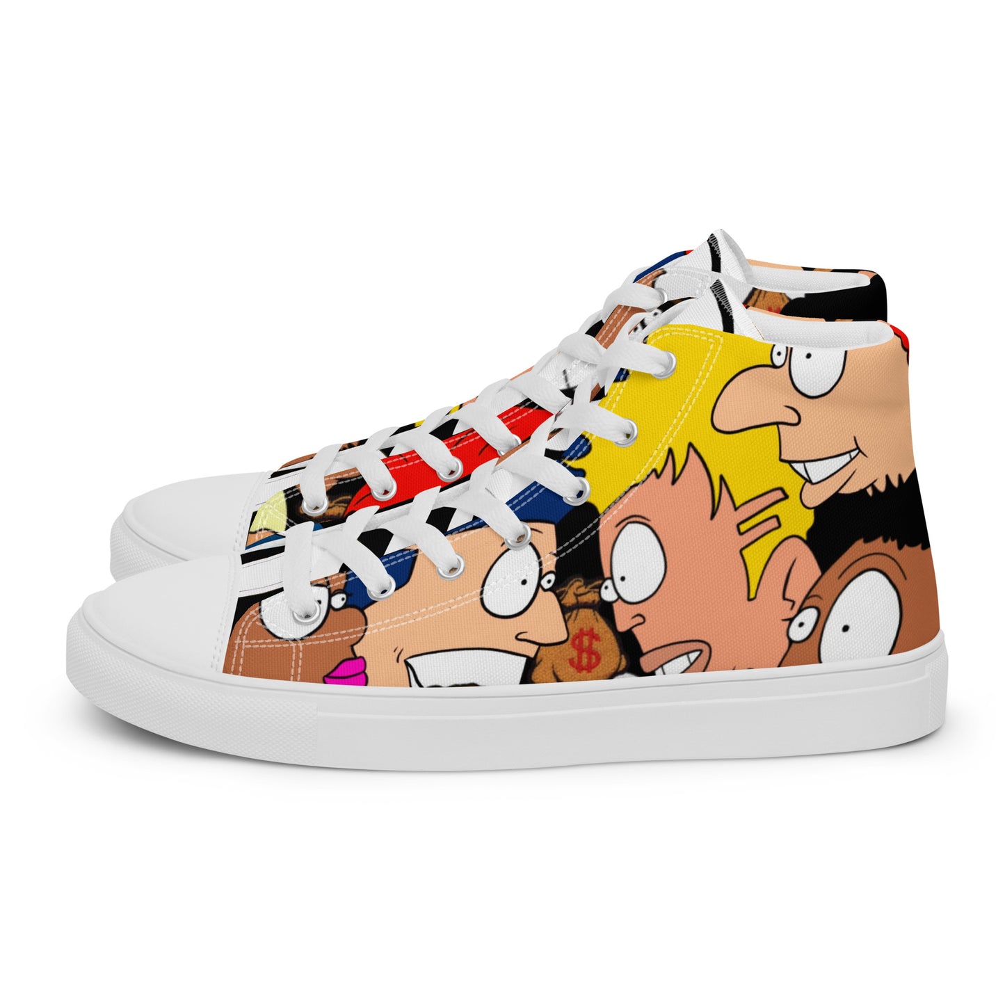 Men’s high top canvas shoes