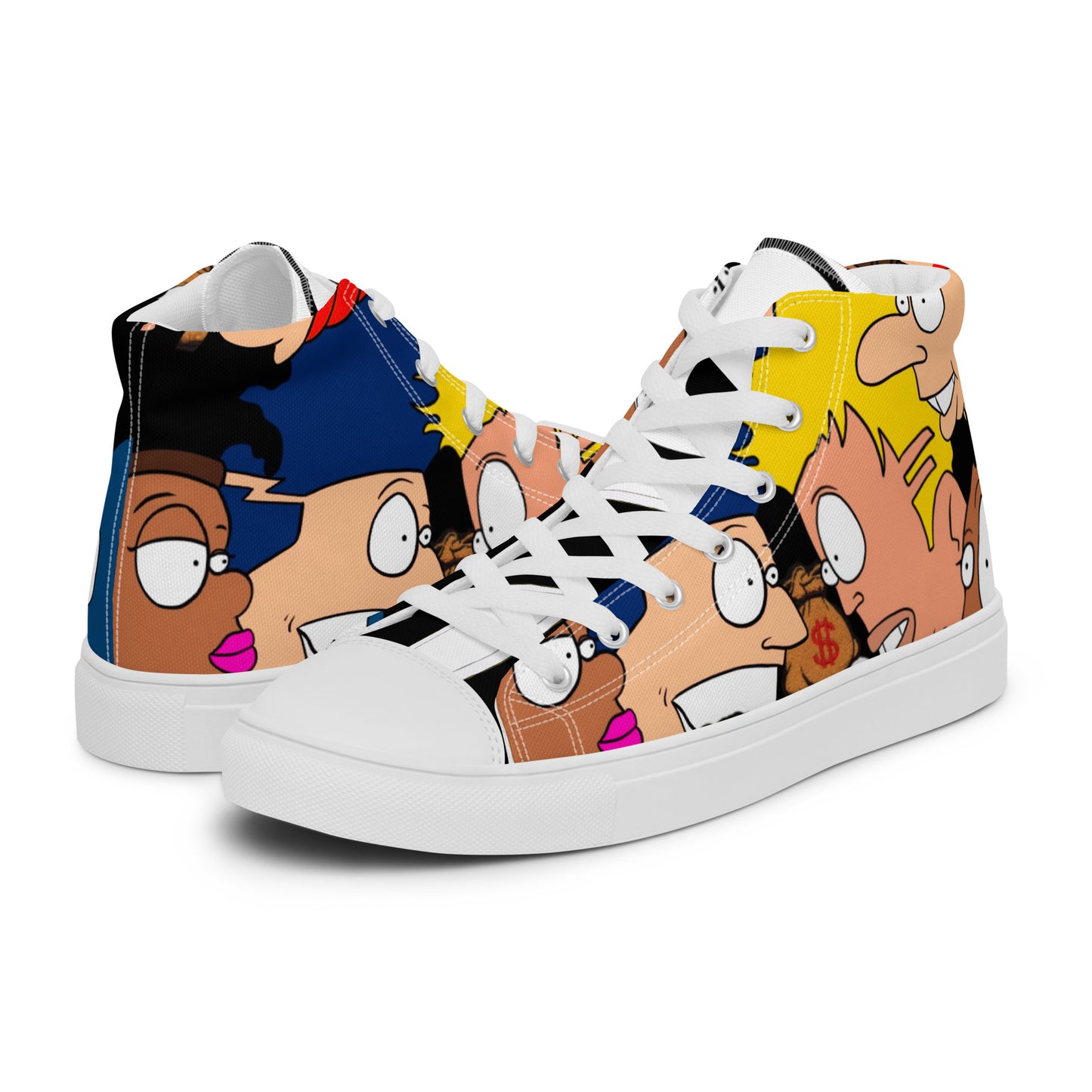Men’s high top canvas shoes