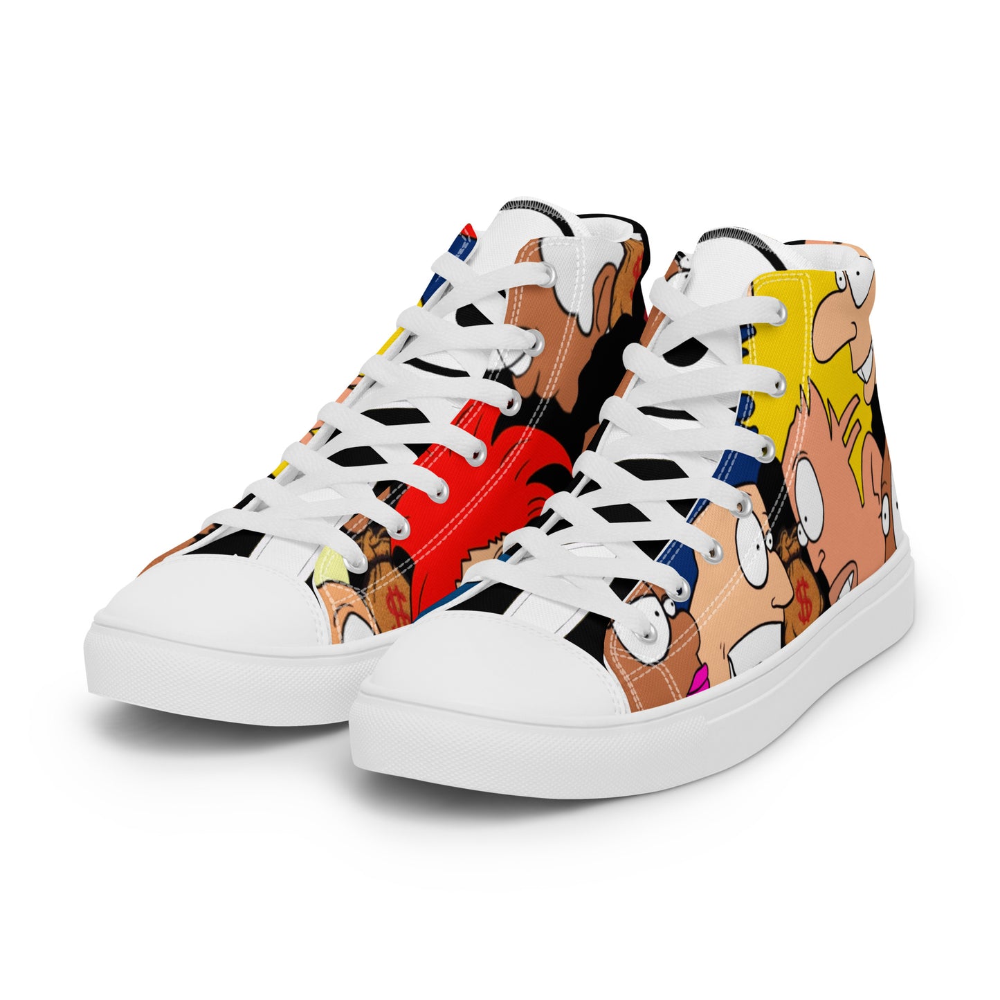 Men’s high top canvas shoes