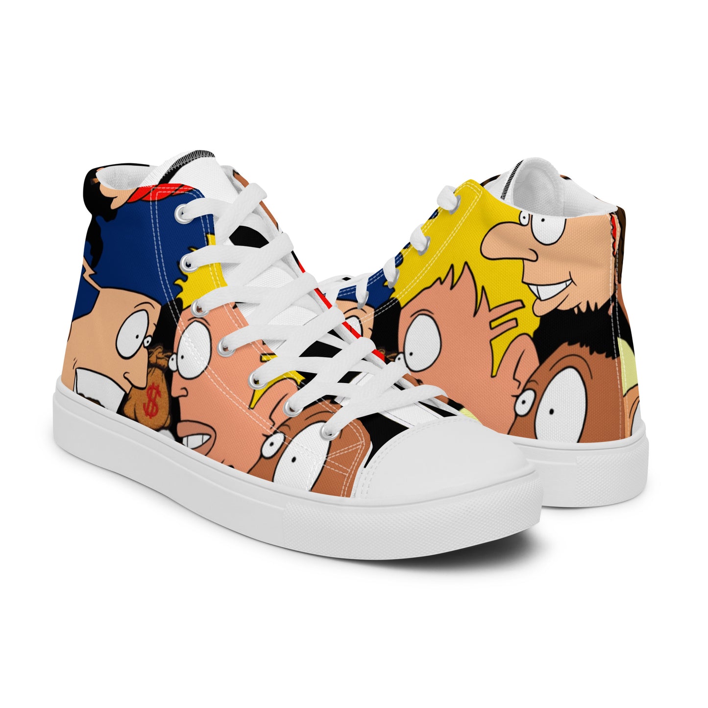 Men’s high top canvas shoes