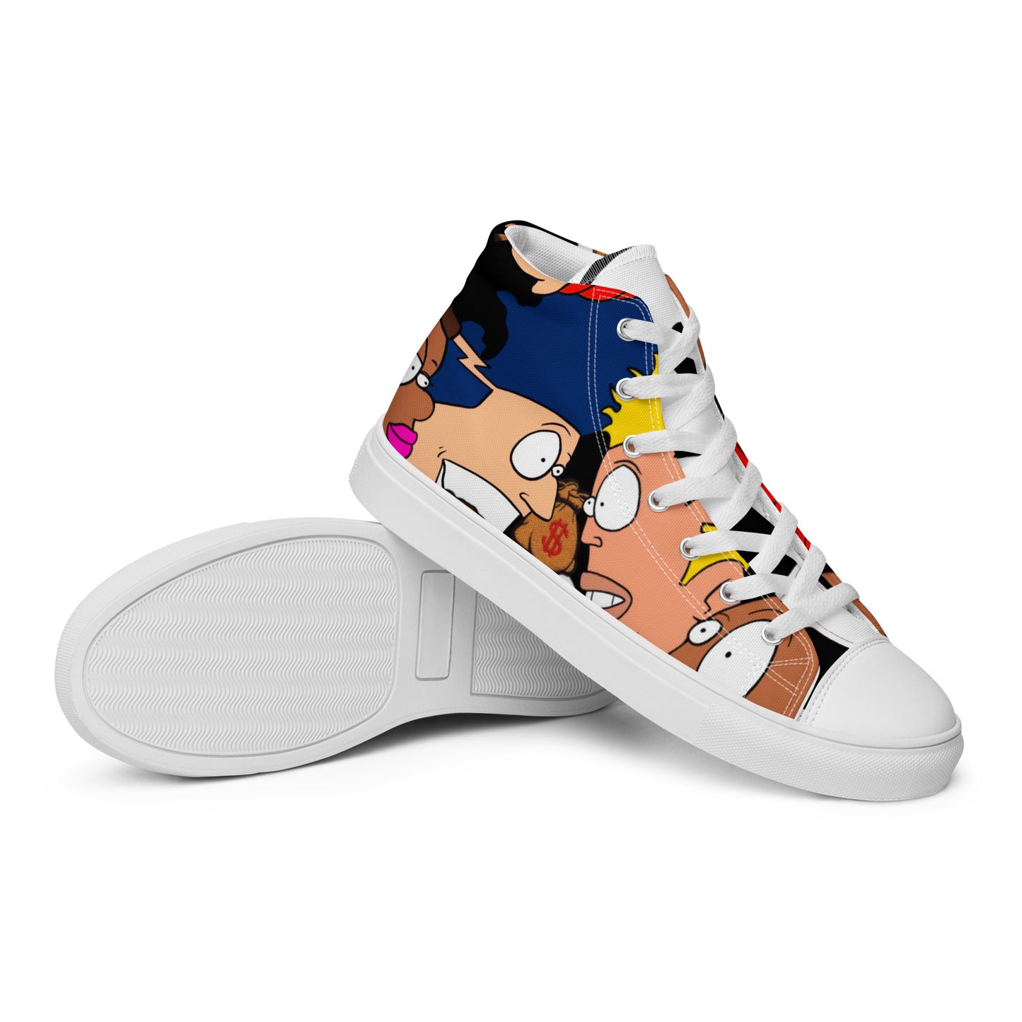 Men’s high top canvas shoes