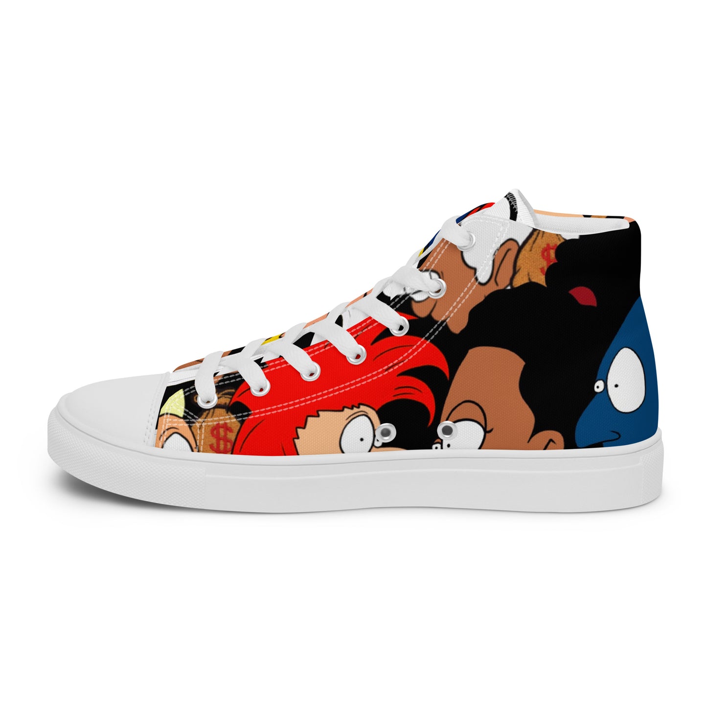 Men’s high top canvas shoes