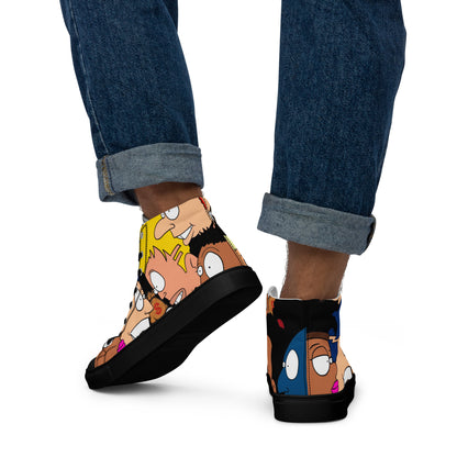 Men’s high top canvas shoes