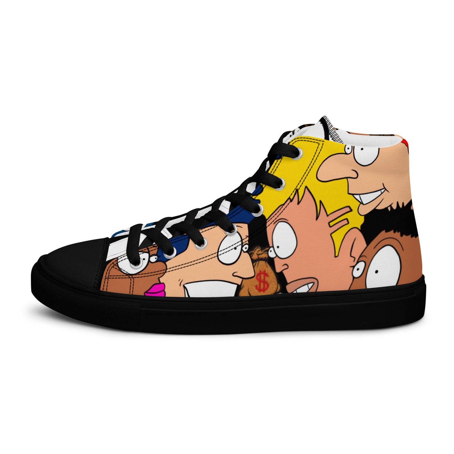Men’s high top canvas shoes