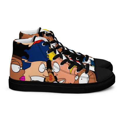 Men’s high top canvas shoes