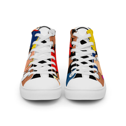 Men’s high top canvas shoes