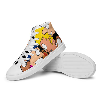 Men’s high top canvas shoes